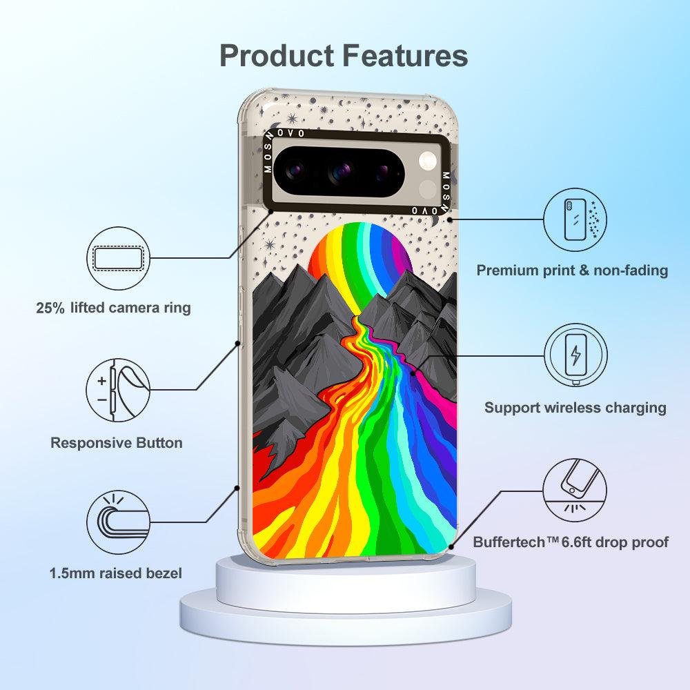 Rainbow Landscape Phone Case - Google Pixel 8 Pro Case - MOSNOVO