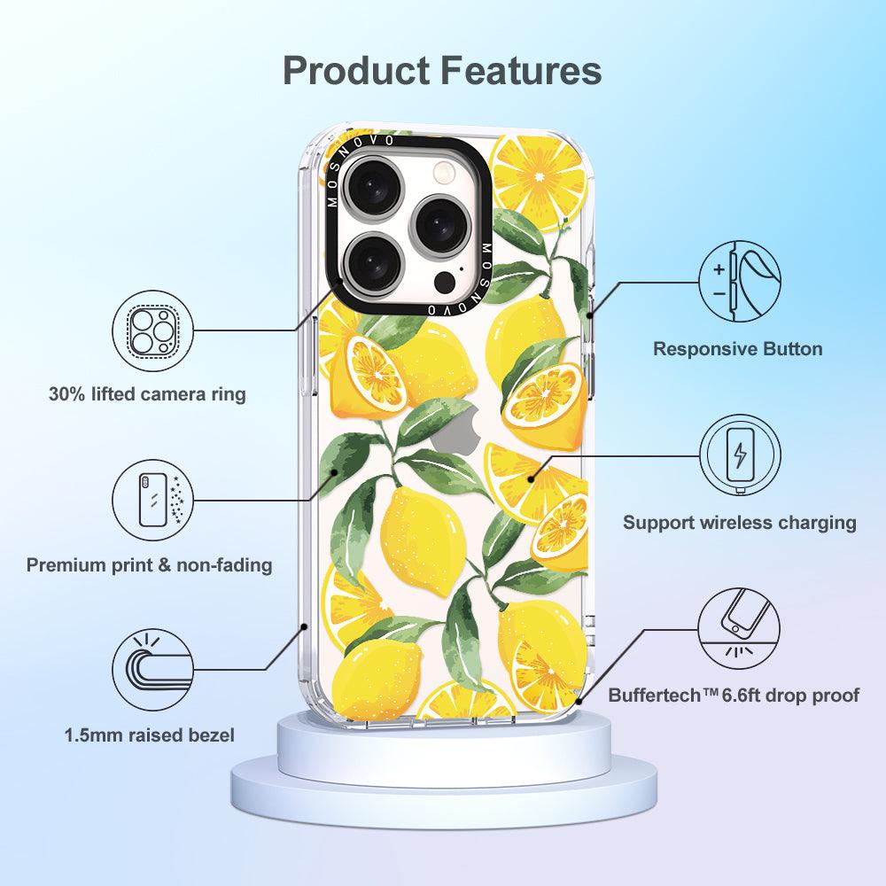 Lemon Phone Case - iPhone 15 Pro Case - MOSNOVO