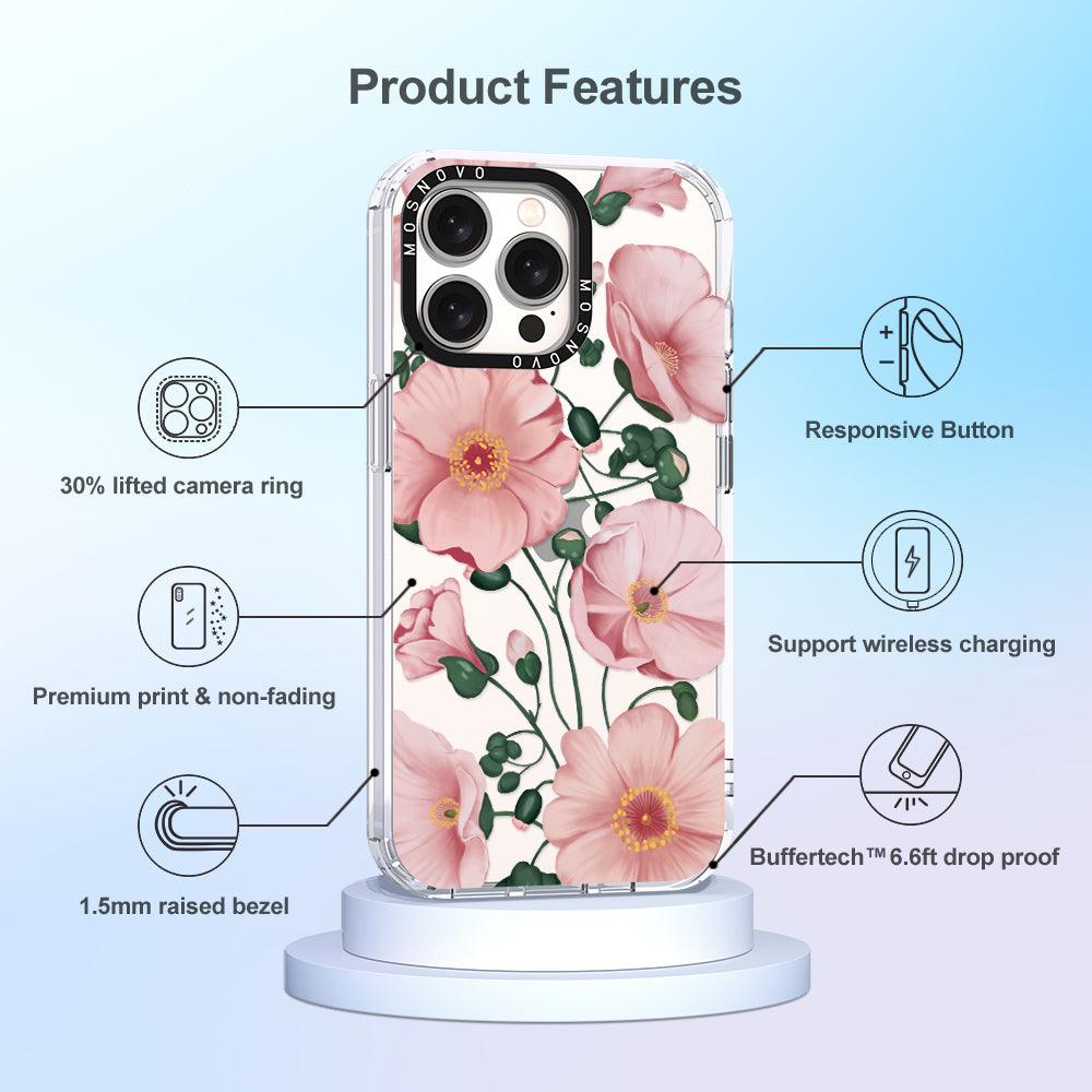 Calandrinia Phone Case - iPhone 15 Pro Max Case - MOSNOVO