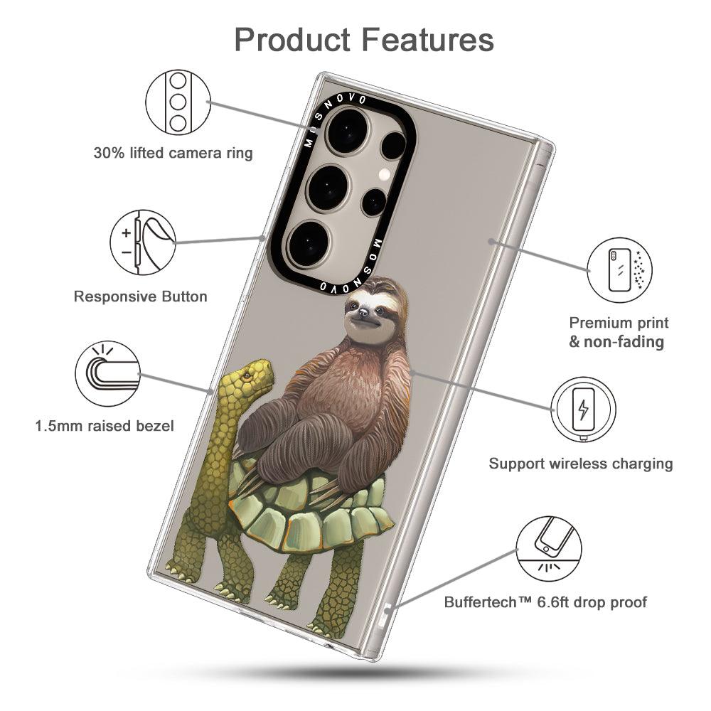 Sloth Turtle Phone Case - Samsung Galaxy S24 Ultra Case - MOSNOVO