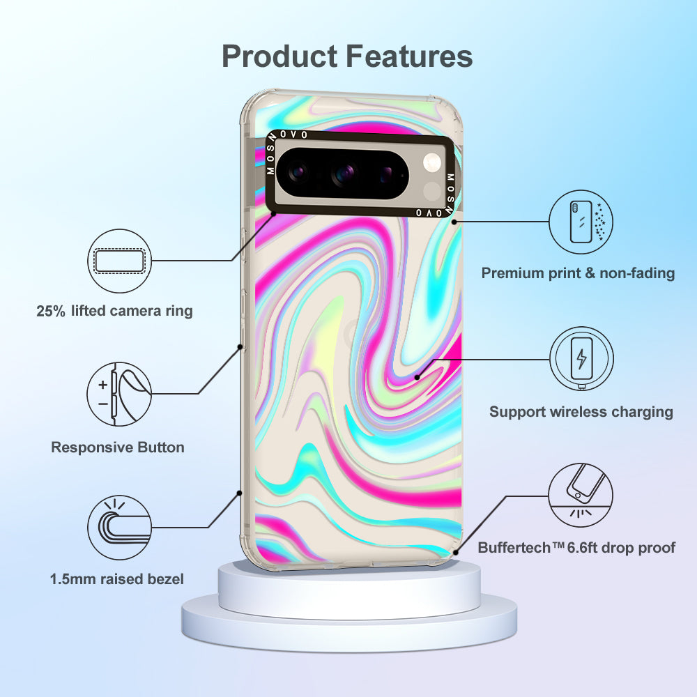 Psychedelic Swirls Phone Case - Google Pixel 8 Pro Case - MOSNOVO