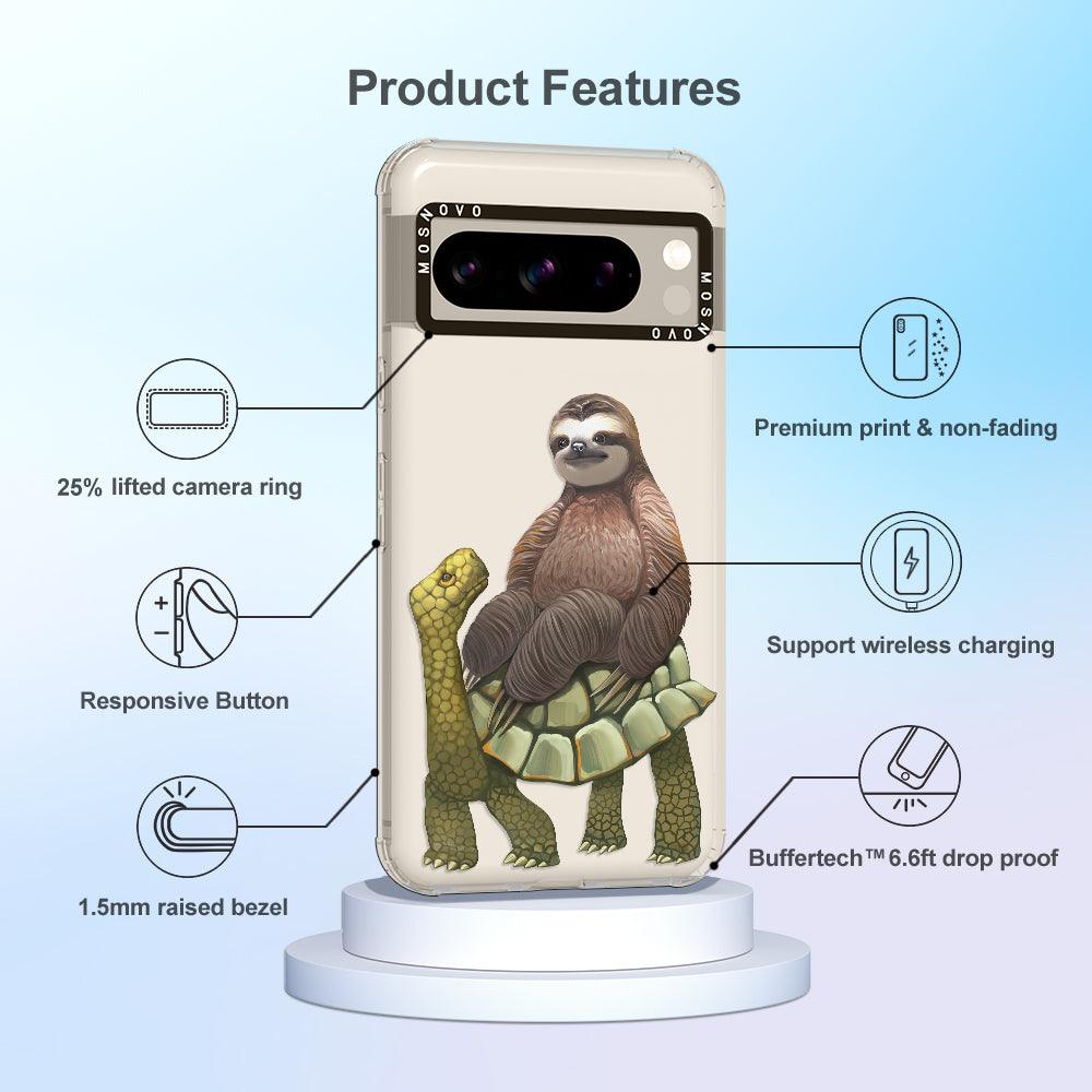 Sloth Turtle Phone Case - Google Pixel 8 Pro Case - MOSNOVO