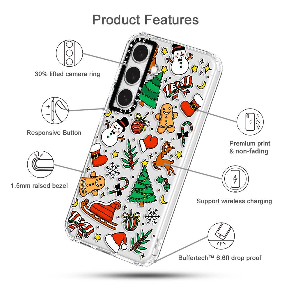 Christmas Xmas Decoration Phone Case - Samsung Galaxy S24 Case - MOSNOVO