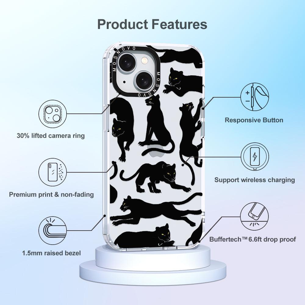 Black Panther Phone Case - iPhone 15 Case Clear