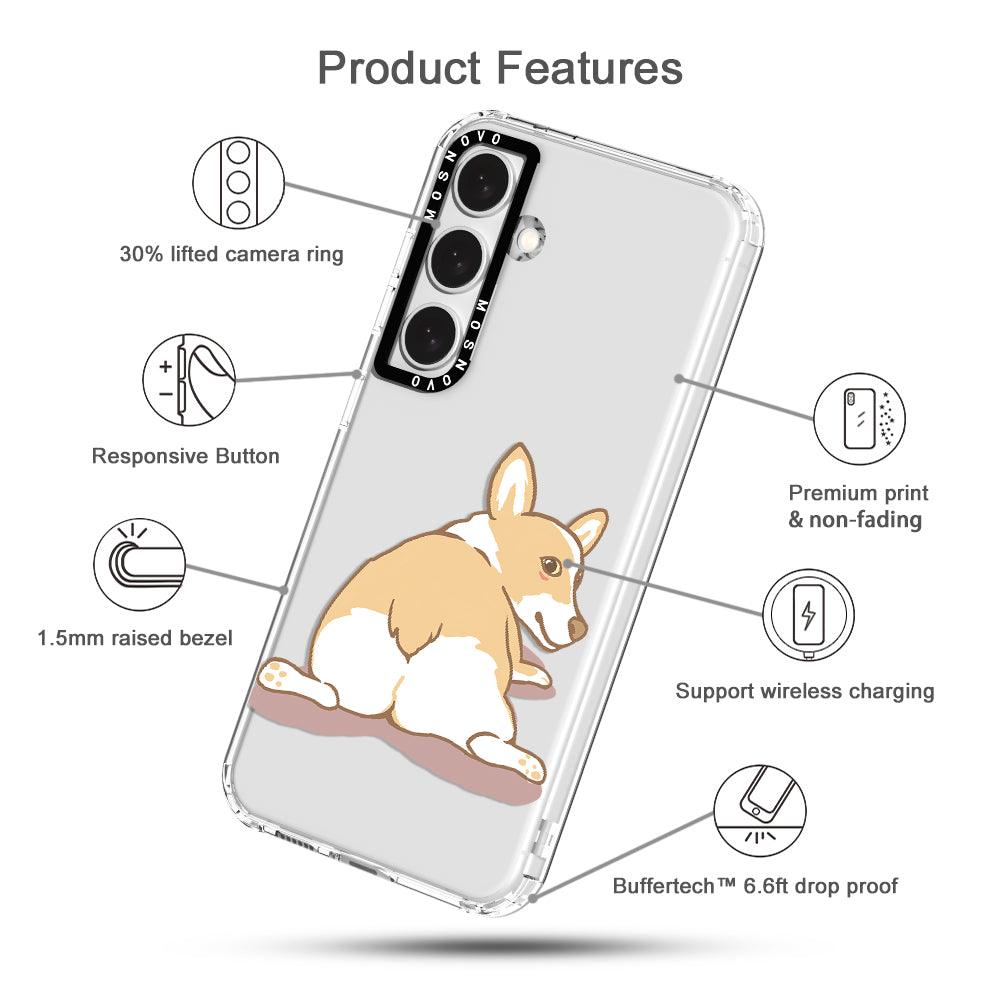 Corgi Butt Phone Case - Samsung Galaxy S24 Plus Case - MOSNOVO