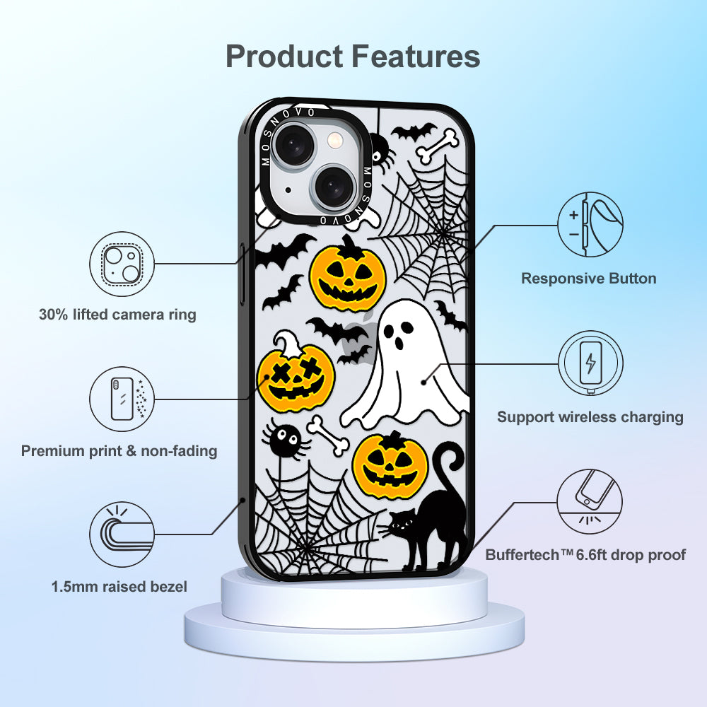 Halloween Pumpkin Phone Case - iPhone 15 Plus Case - MOSNOVO