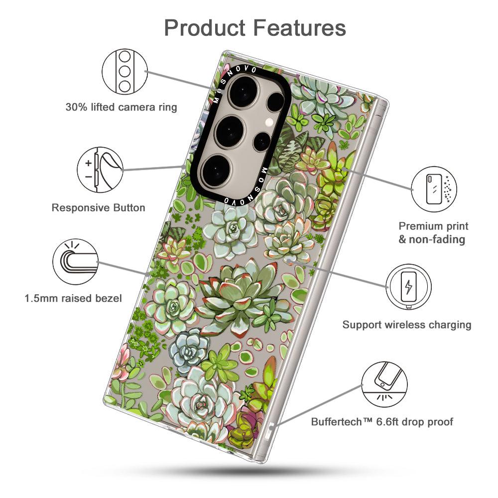 Succulents Phone Case - Samsung Galaxy S24 Ultra Case - MOSNOVO