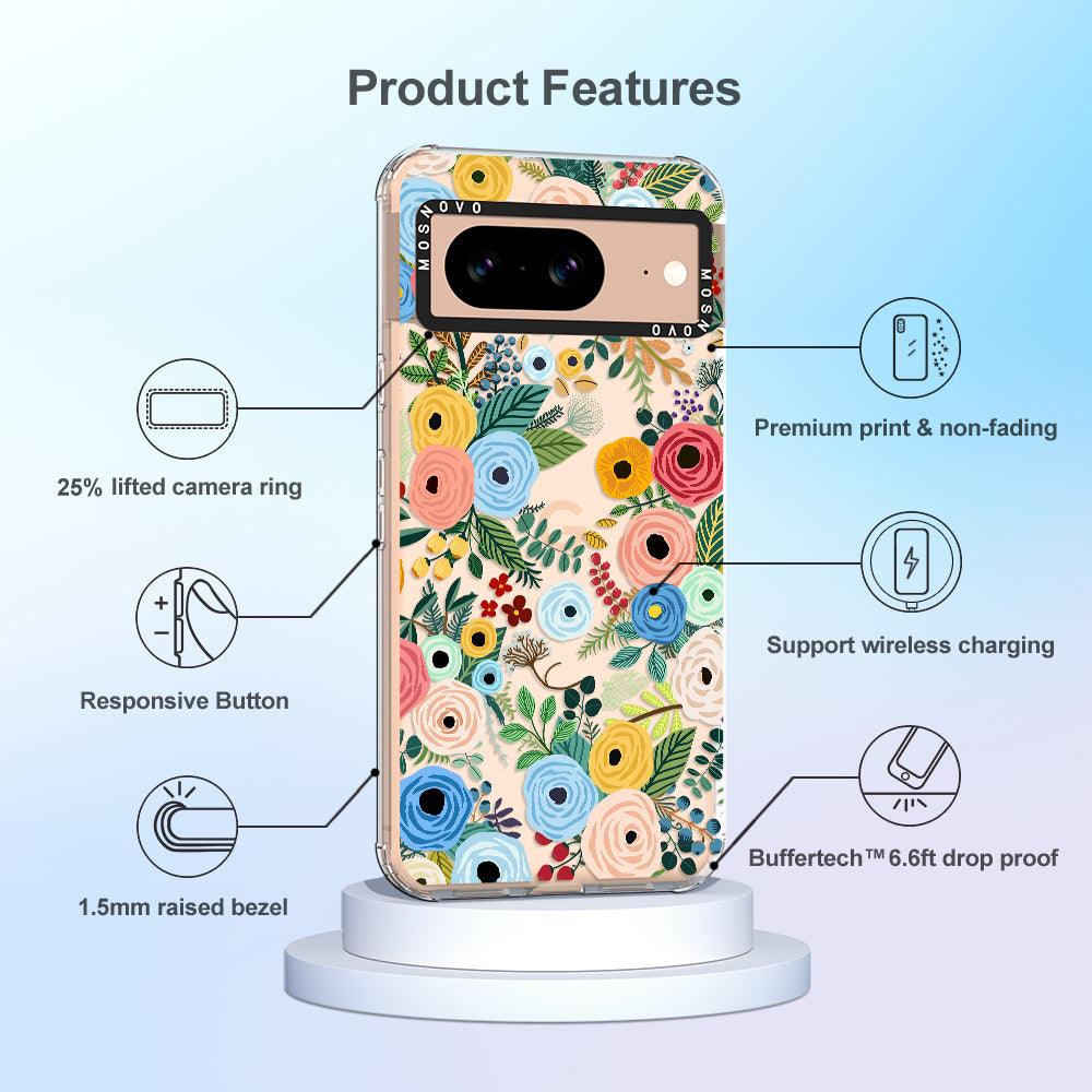 Pastel Floral Garden Phone Case - Google Pixel 8 Case