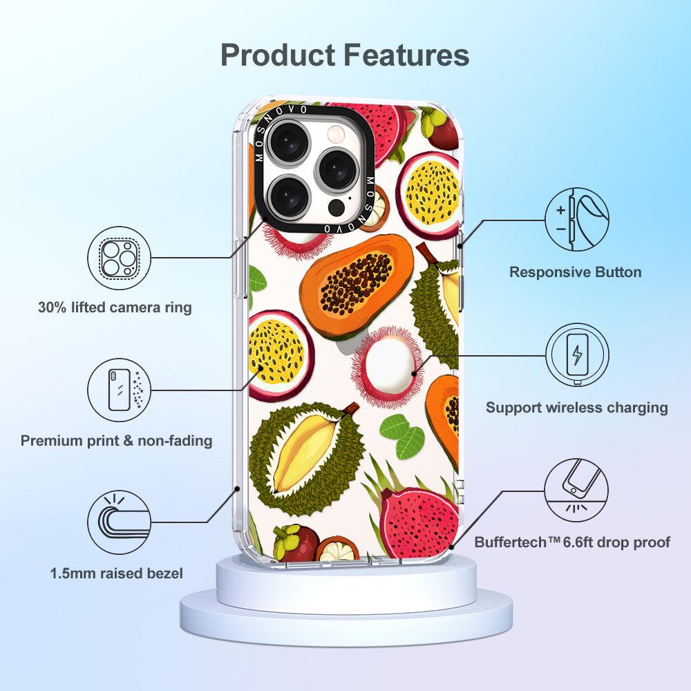 Tropical Fruit Phone Case - iPhone 15 Pro Max Case - MOSNOVO