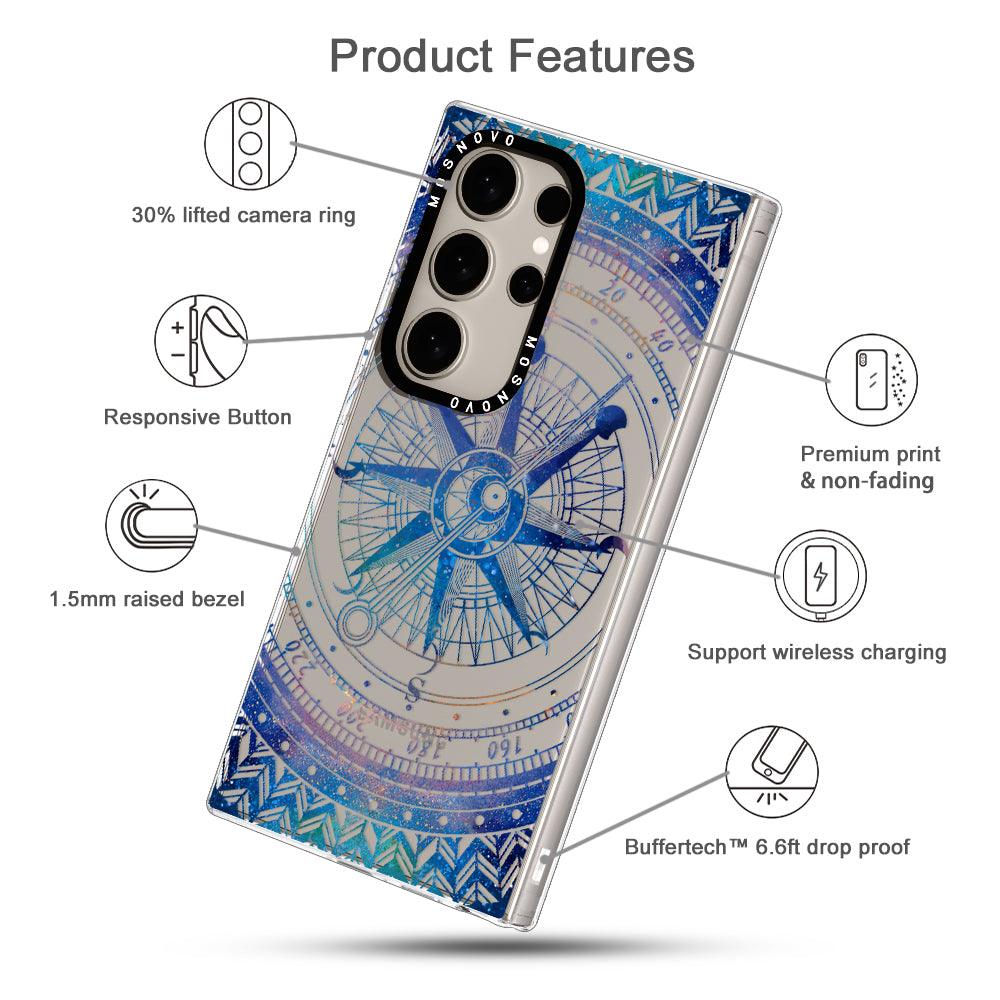 Galaxy Compass Phone Case - Samsung Galaxy S24 Ultra Case - MOSNOVO