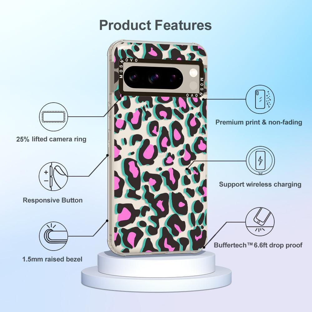 Hot Pink Leopard Print Phone Case - Google Pixel 8 Pro Case