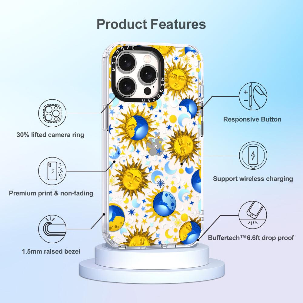 Sun and Moon Phone Case - iPhone 15 Pro Max Case - MOSNOVO