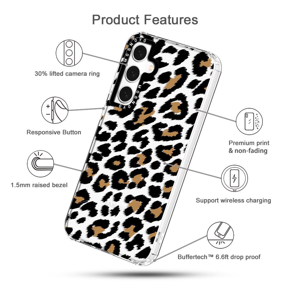 Leopard Print Phone Case - Samsung Galaxy S23 FE Case