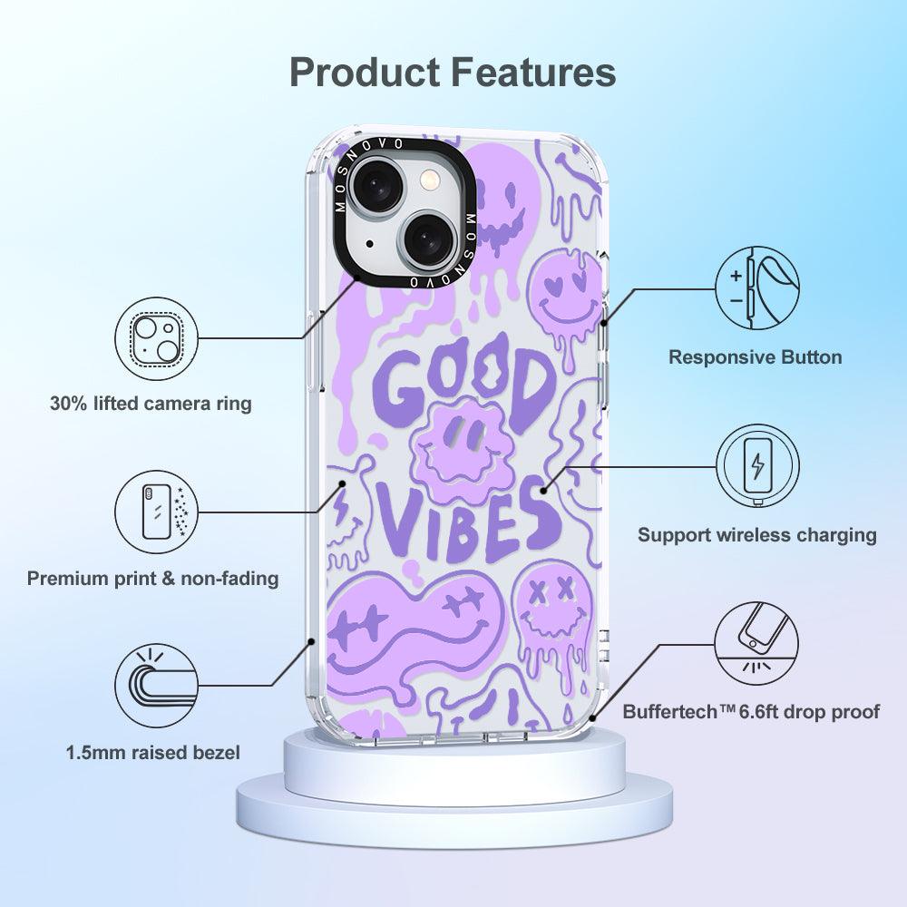 Good Vibes Phone Case - iPhone 15 Plus Case - MOSNOVO