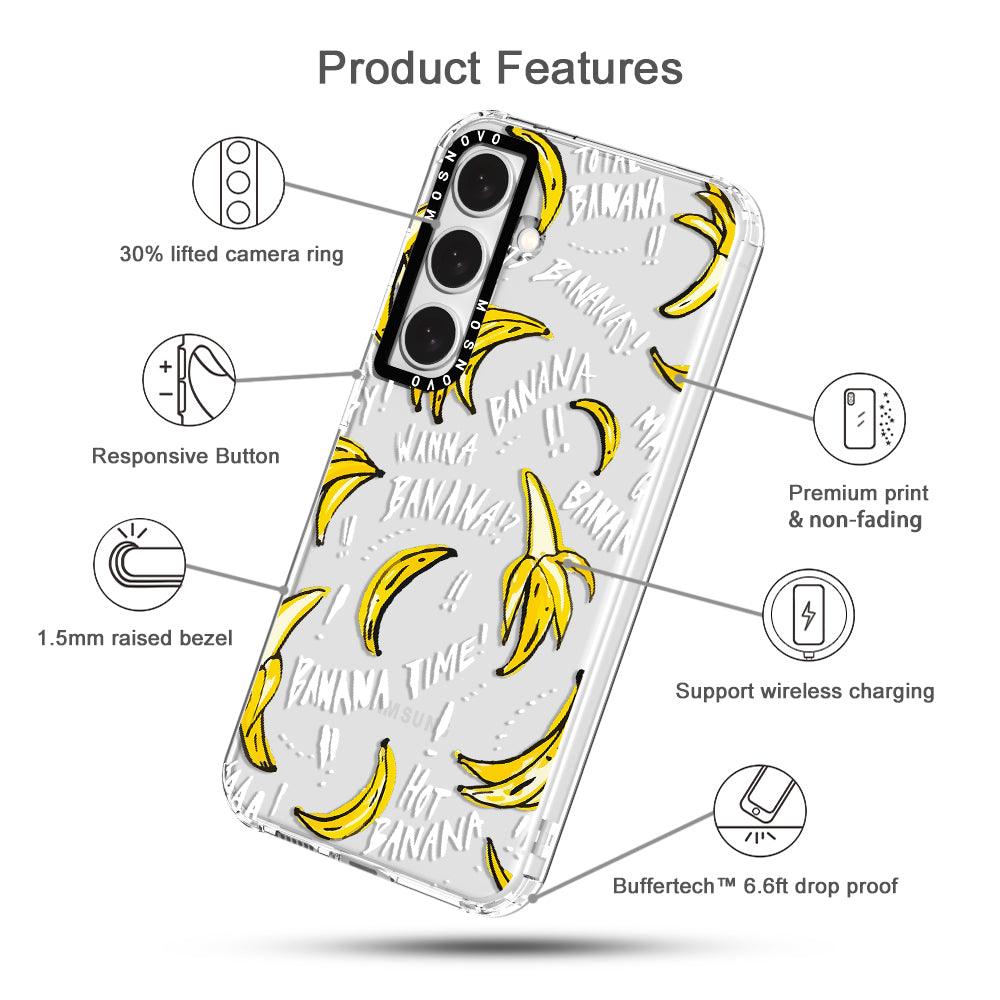 Banana Banana Phone Case - Samsung Galaxy S24 Plus Case - MOSNOVO