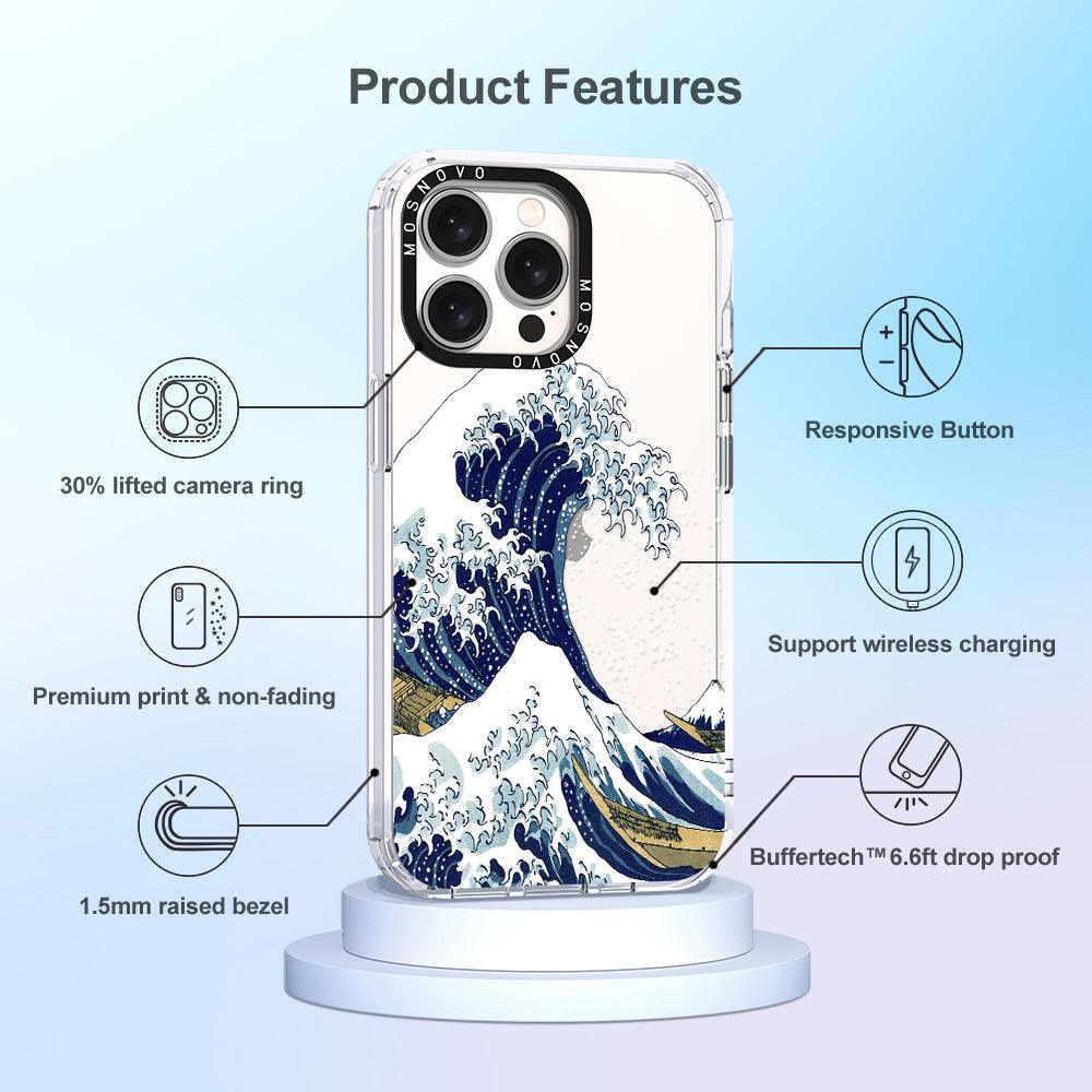 Great Wave Phone Case - iPhone 15 Pro Max Case - MOSNOVO