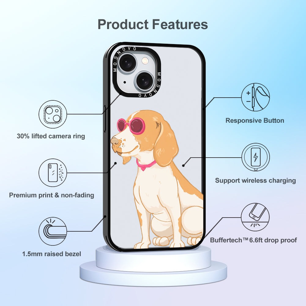 Cute Beagle Phone Case - iPhone 15 Case - MOSNOVO