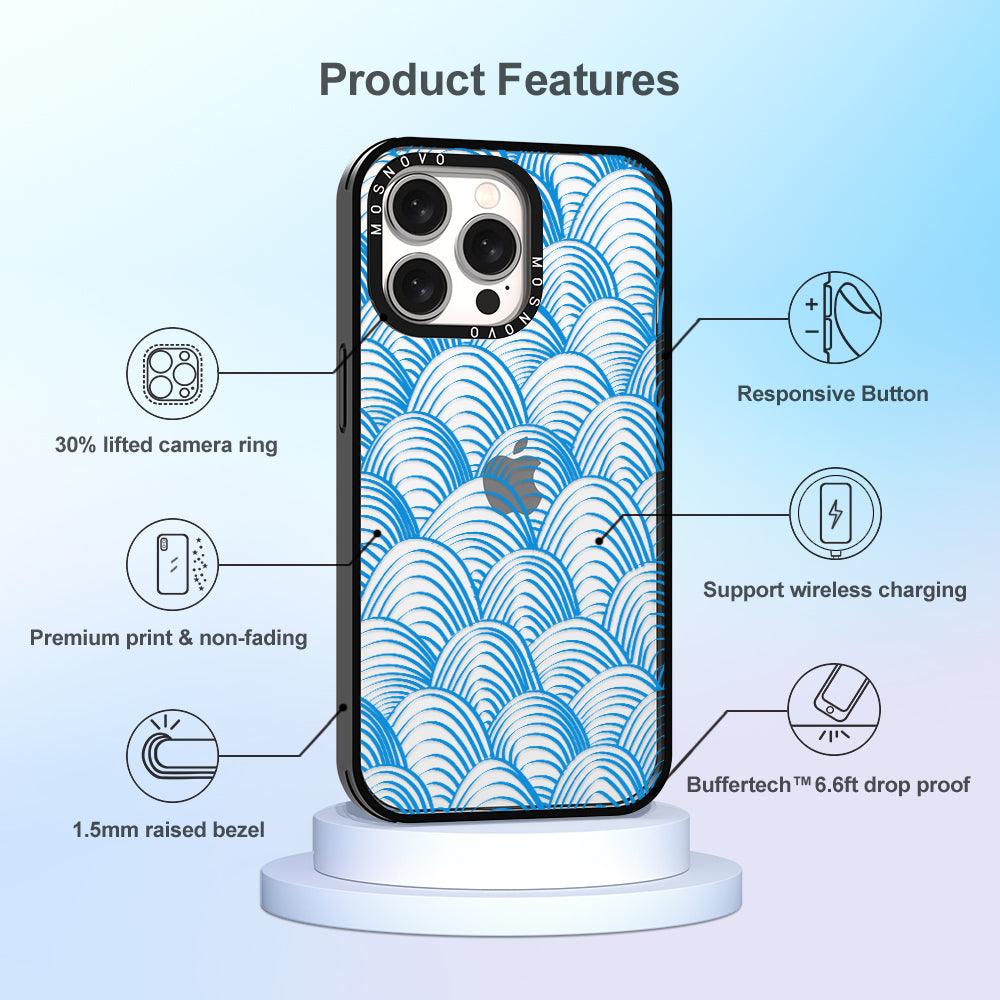 Wavy Wave Phone Case - iPhone 15 Pro Max Case - MOSNOVO