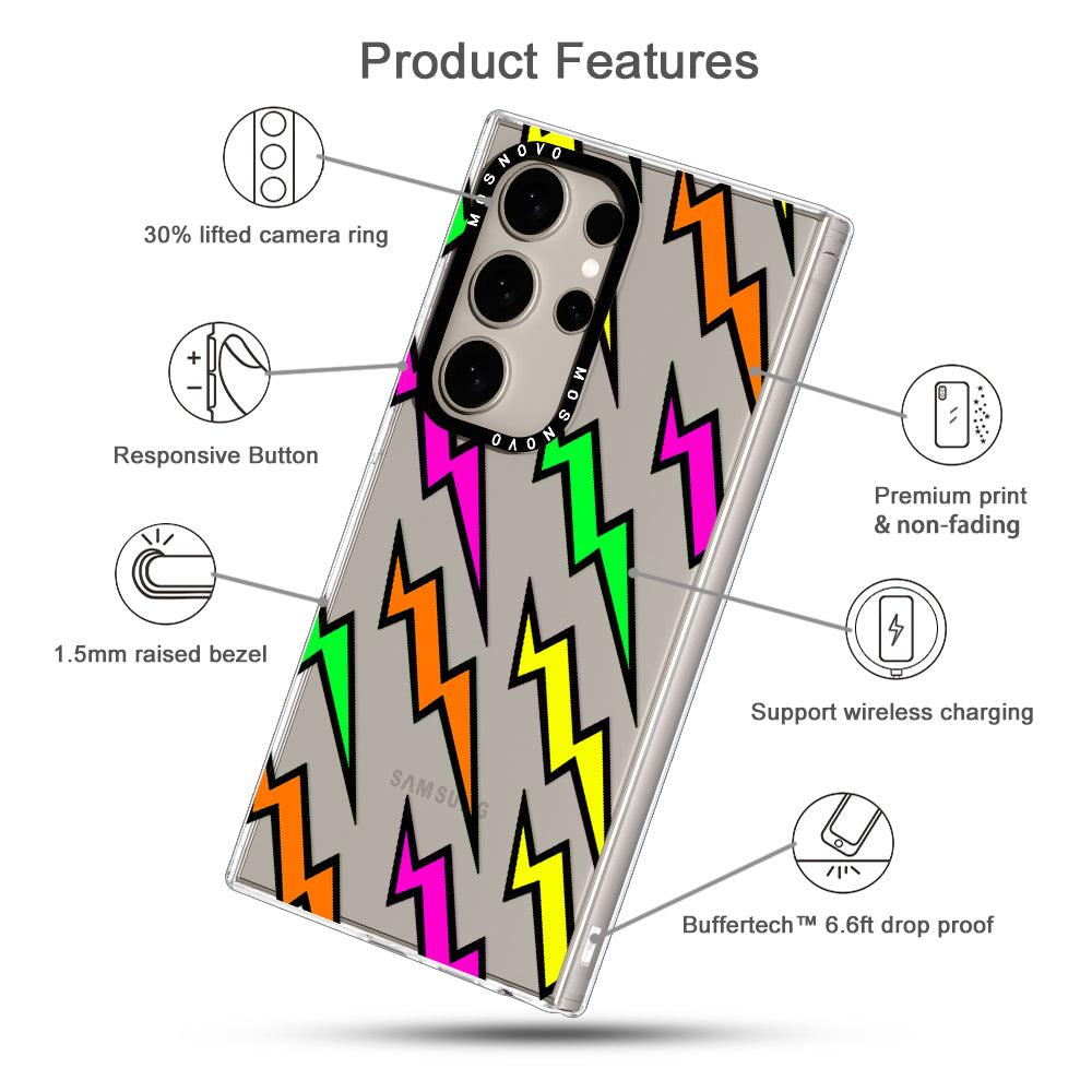 Colorful Lightning Phone Case - Samsung Galaxy S24 Ultra Case - MOSNOVO