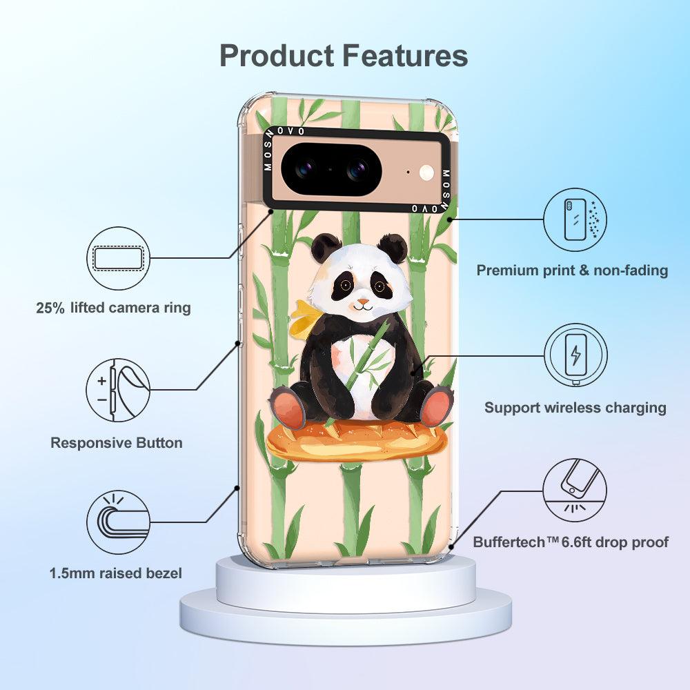 Bamboo Panda Phone Case - Google Pixel 8 Case - MOSNOVO