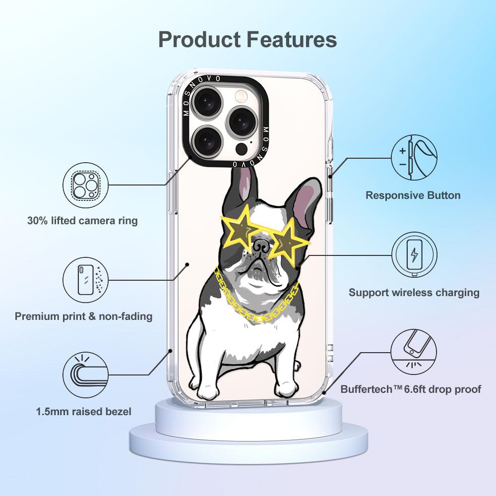 Cool French Bulldog Phone Case - iPhone 15 Pro Max Case - MOSNOVO