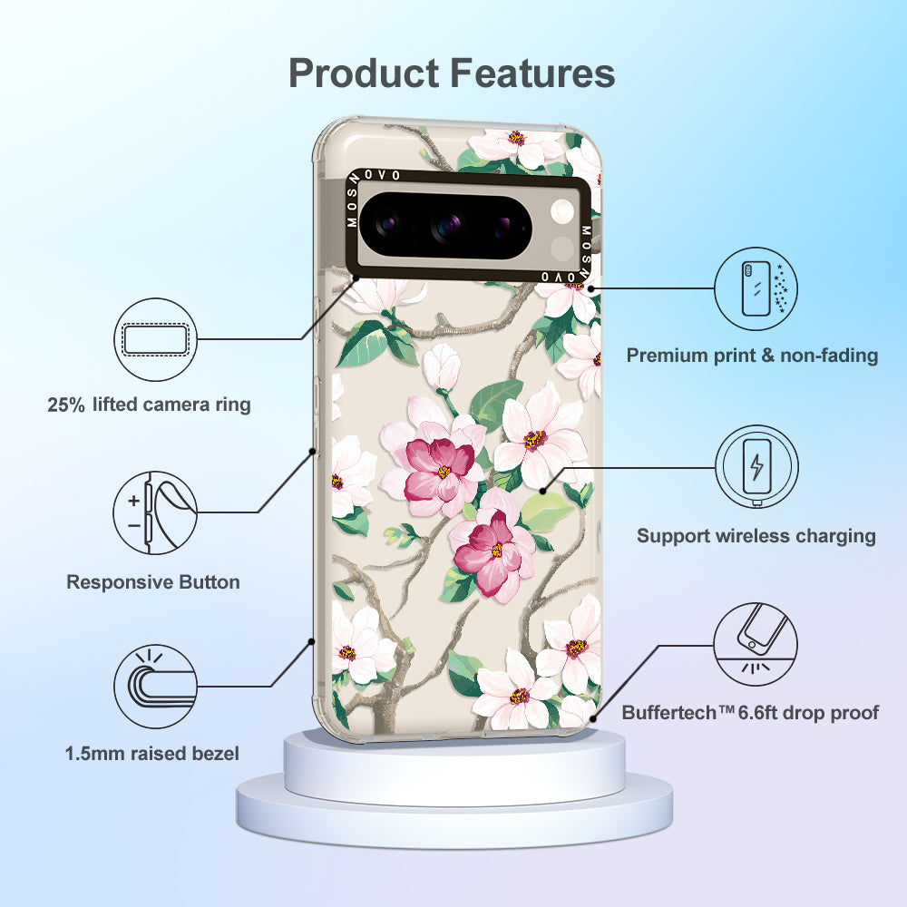 Magnolia Phone Case - Google Pixel 8 Pro Case - MOSNOVO