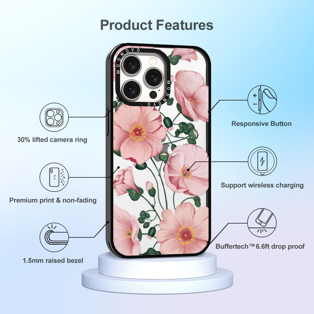 Calandrinia Phone Case - iPhone 15 Pro Max Case - MOSNOVO