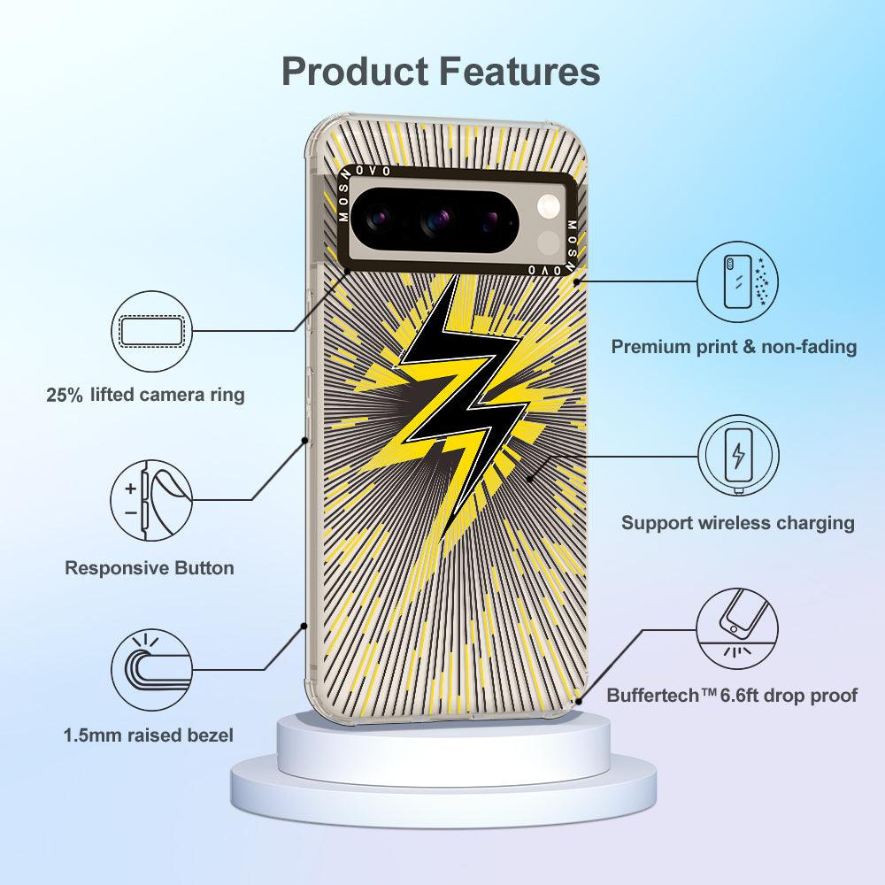 Lightning Bolt Phone Case - Google Pixel 8 Pro Case - MOSNOVO