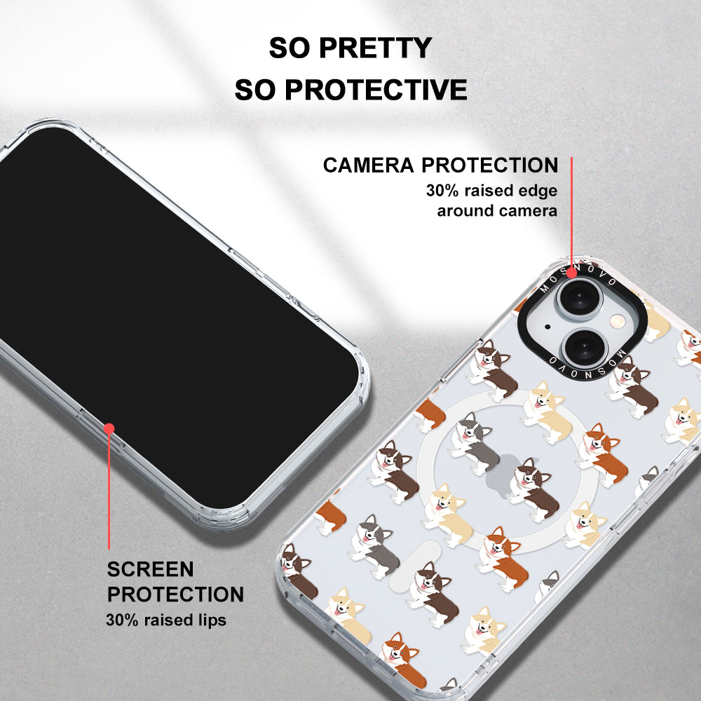 Cute Corgi Phone Case - iPhone 15 Case - MOSNOVO