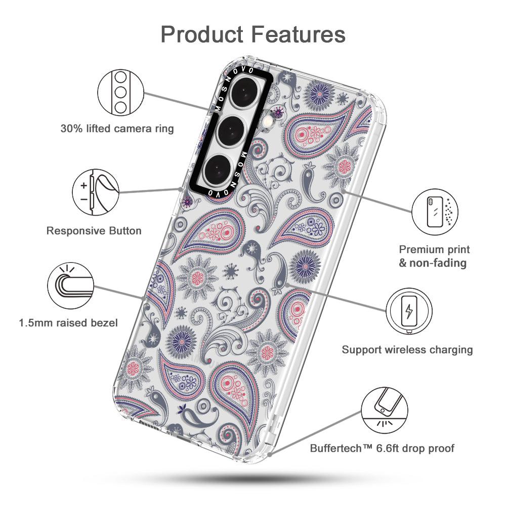 Paisley Phone Case - Samsung Galaxy S24 Case - MOSNOVO