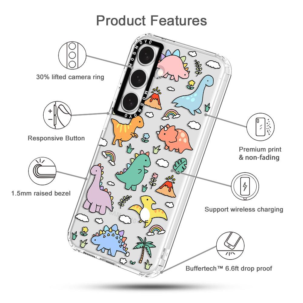 Dinosaur Land Phone Case - Samsung Galaxy S24 Case - MOSNOVO