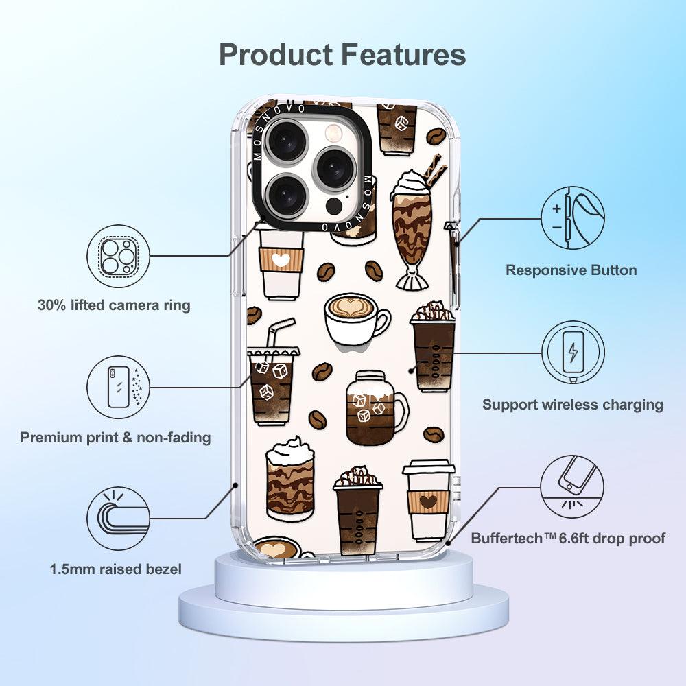 Coffee Phone Case - iPhone 15 Pro Max Case - MOSNOVO