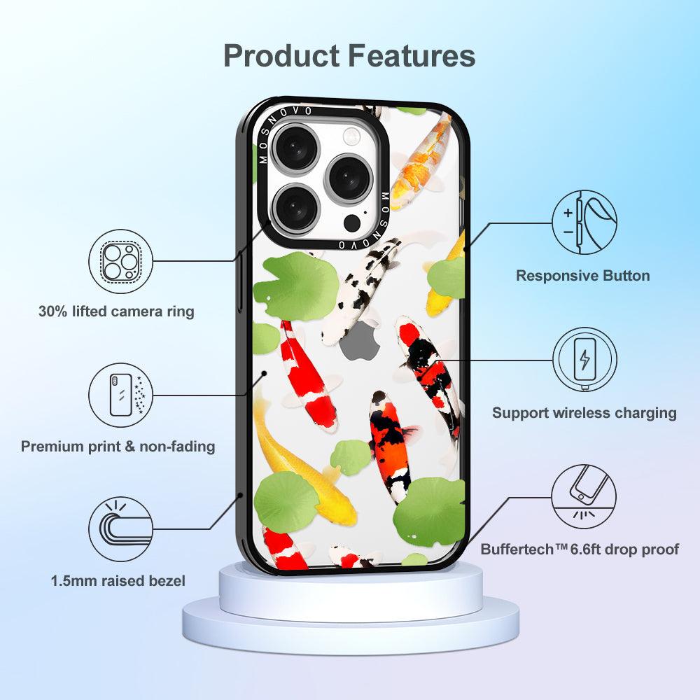 Koi Phone Case - iPhone 15 Pro Case - MOSNOVO