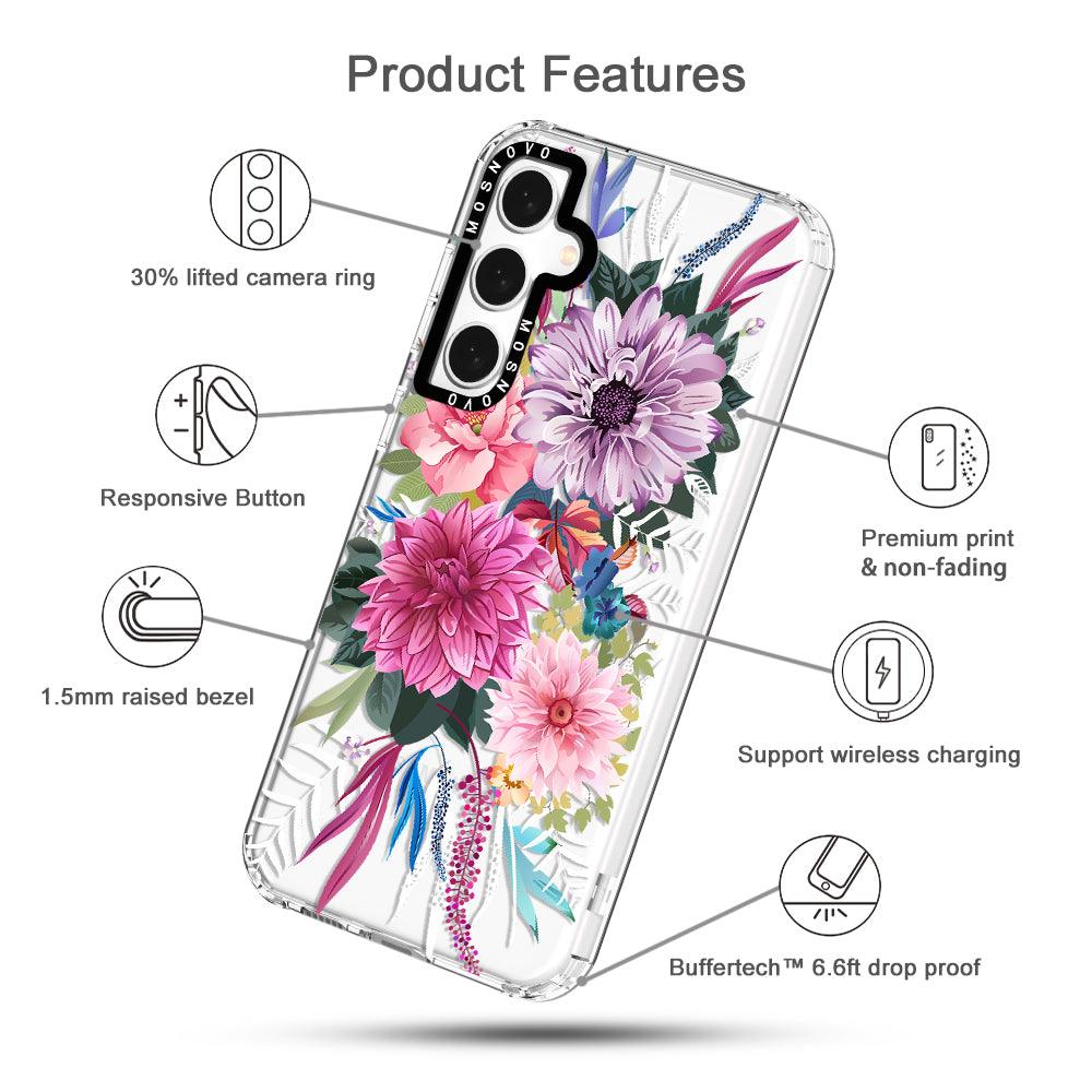 Dahlia Bloom Phone Case - Samsung Galaxy S23 FE Case