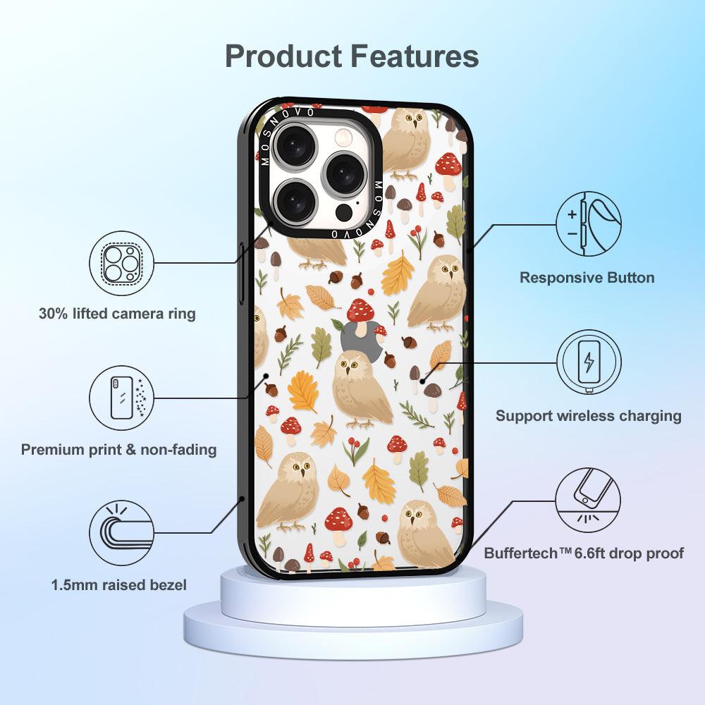 Autumn Owl Phone Case - iPhone 15 Pro Max Case - MOSNOVO