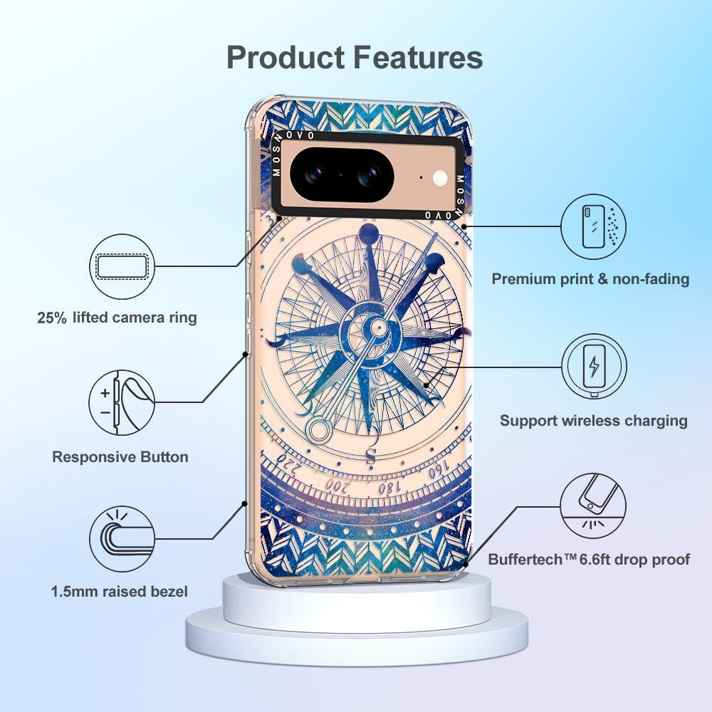 Galaxy Compass Phone Case - Google Pixel 8 Case - MOSNOVO