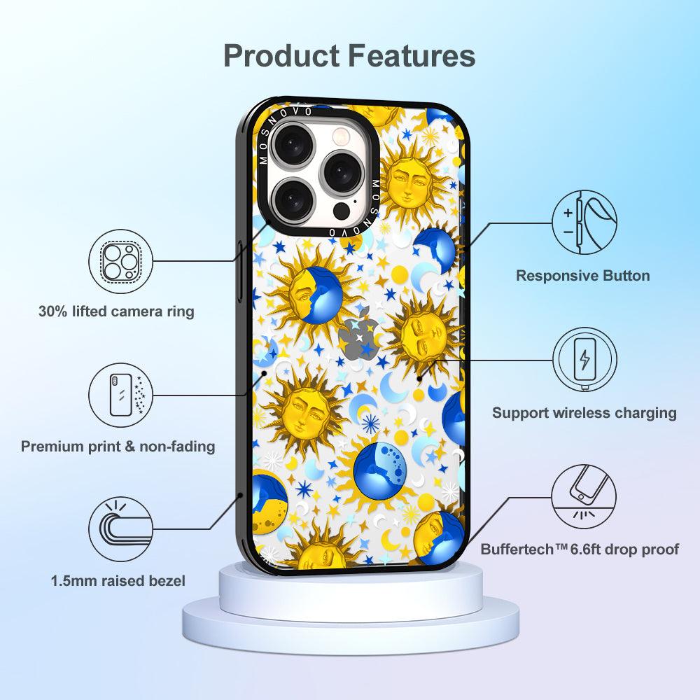 Sun and Moon Phone Case - iPhone 15 Pro Max Case - MOSNOVO