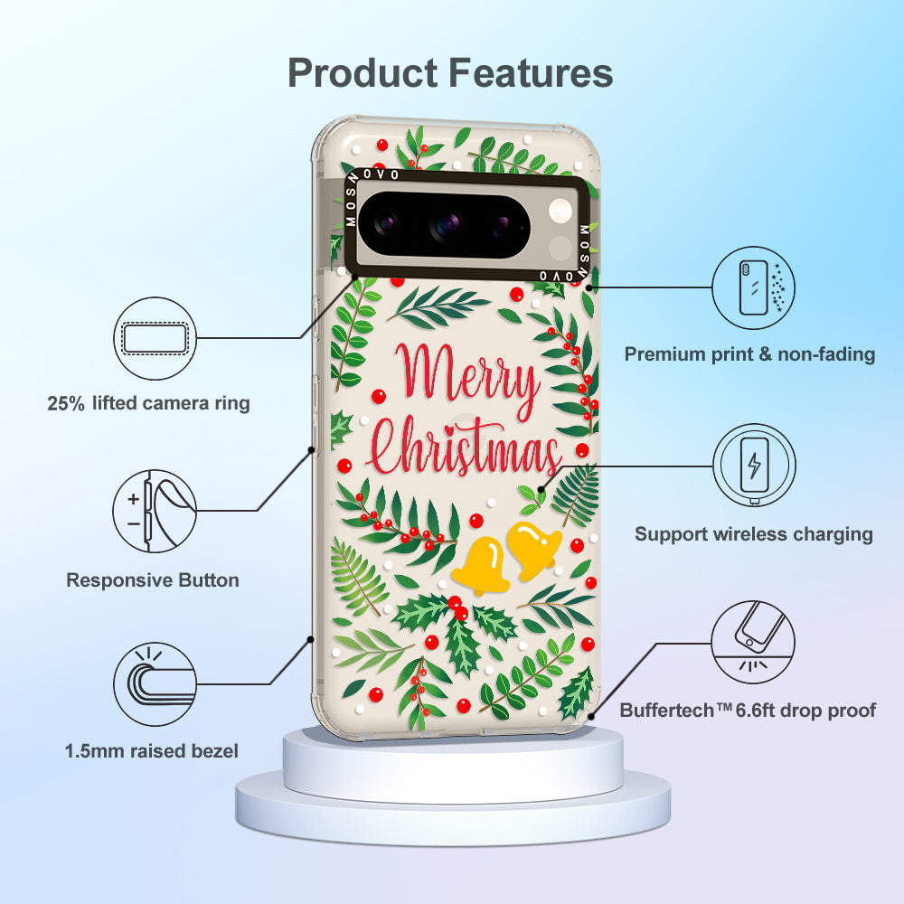 Merry Christmas Phone Case - Google Pixel 8 Pro Case - MOSNOVO