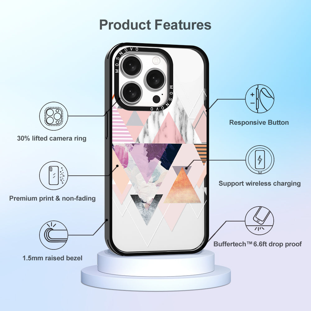 Marble Art Phone Case - iPhone 15 Pro Case - MOSNOVO