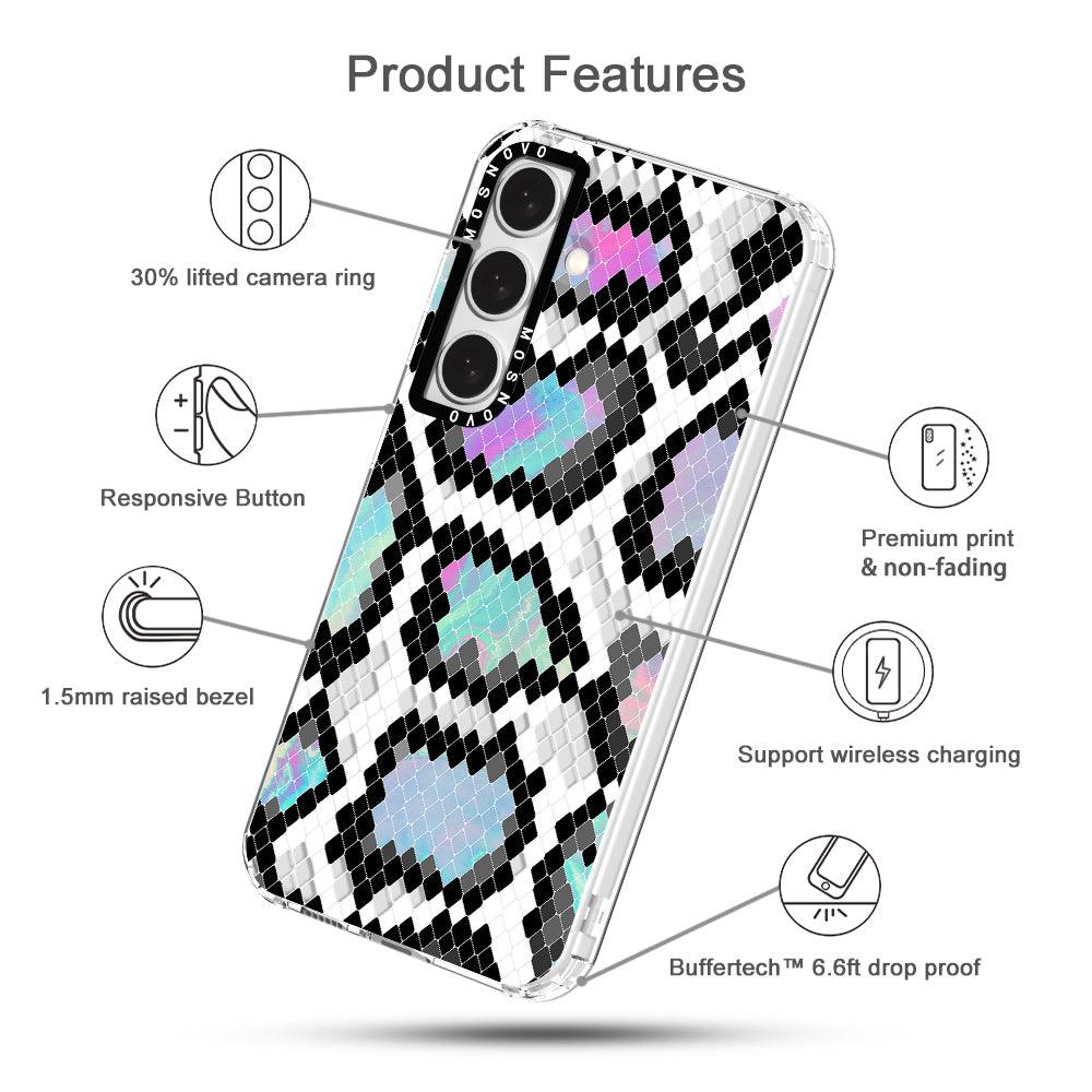 Aurora Snake Print Phone Case - Samsung Galaxy S24 Case - MOSNOVO