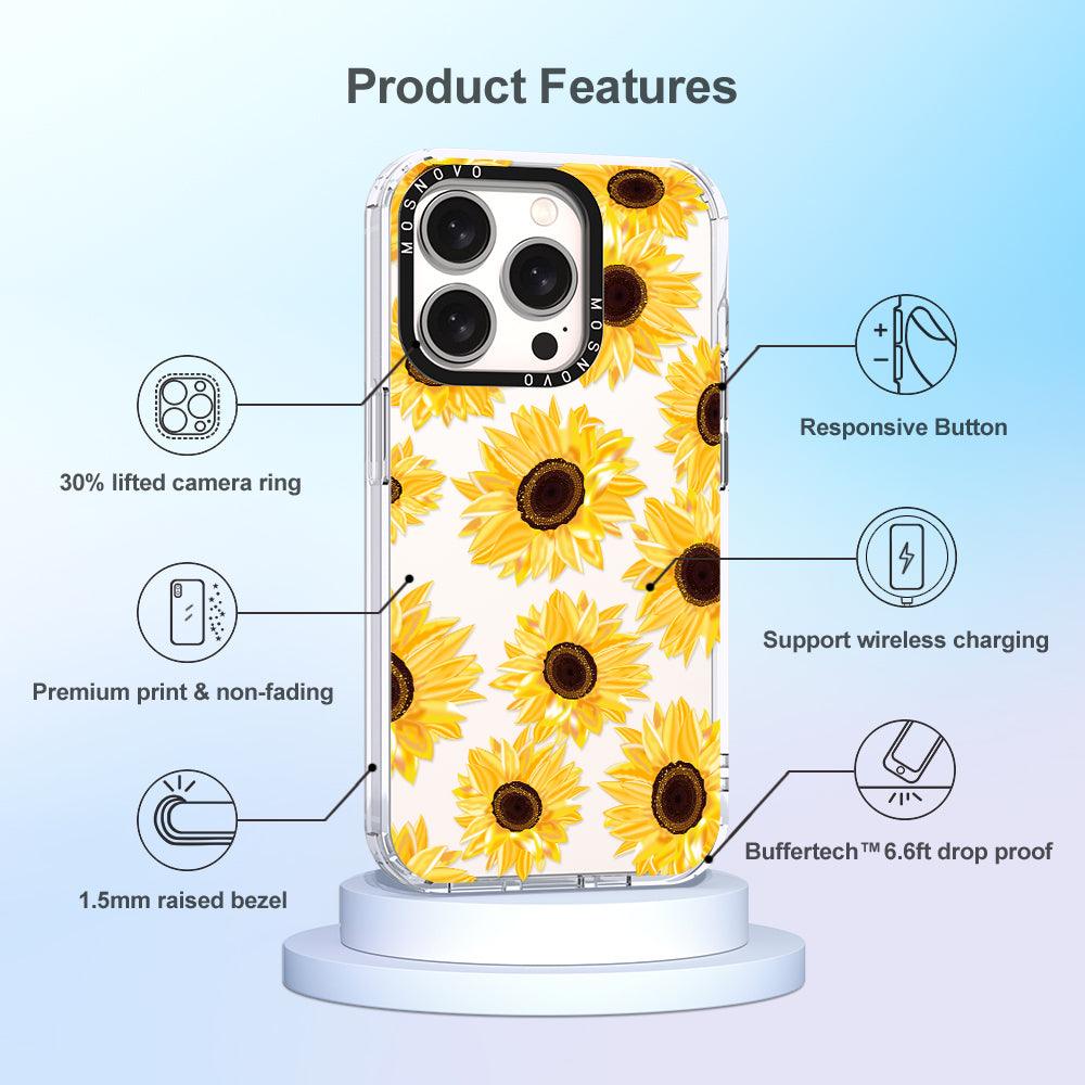 Sunflowers Phone Case - iPhone 15 Pro Case - MOSNOVO