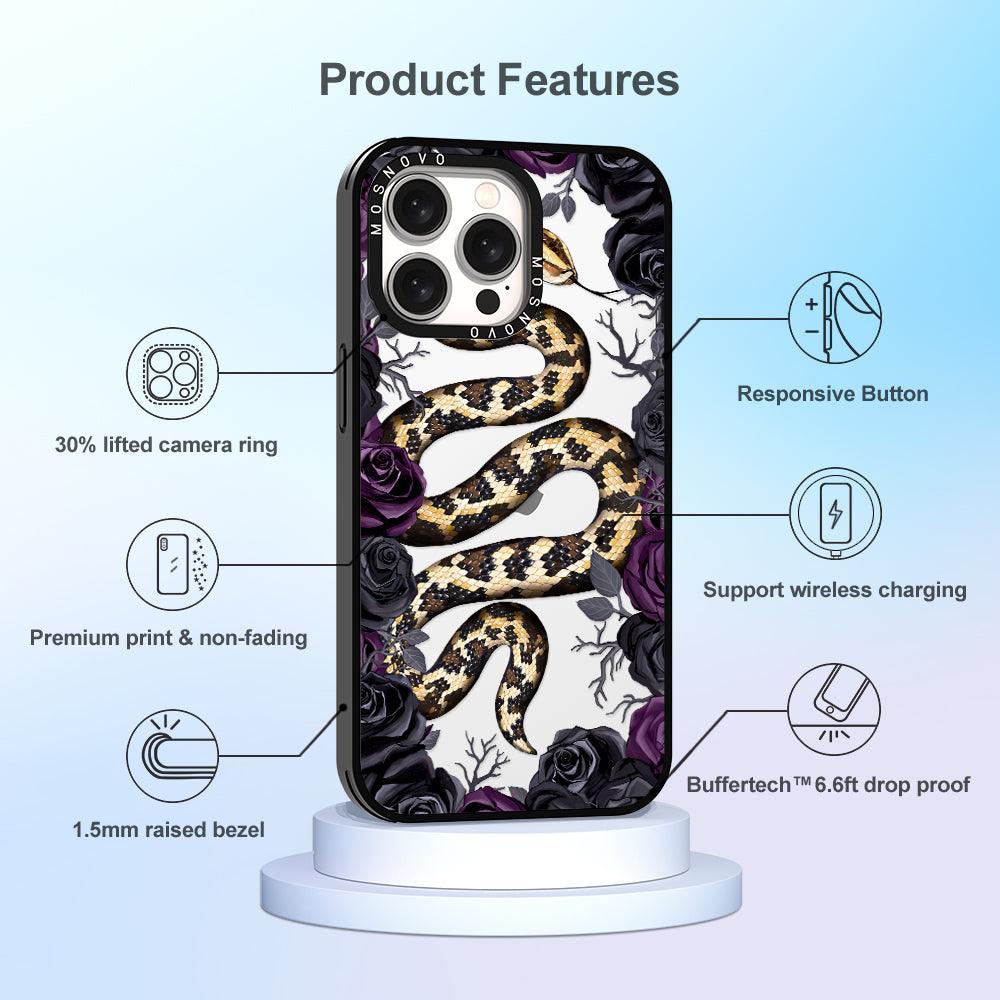 Secret Snake Garden Phone Case - iPhone 15 Pro Max Case - MOSNOVO