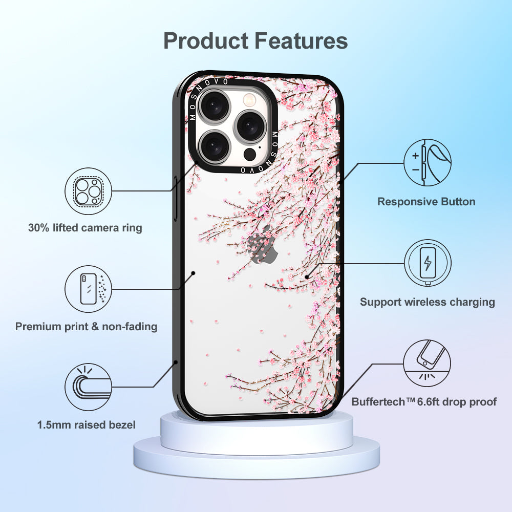 Cherry Blossom Phone Case - iPhone 15 Pro Max Case - MOSNOVO