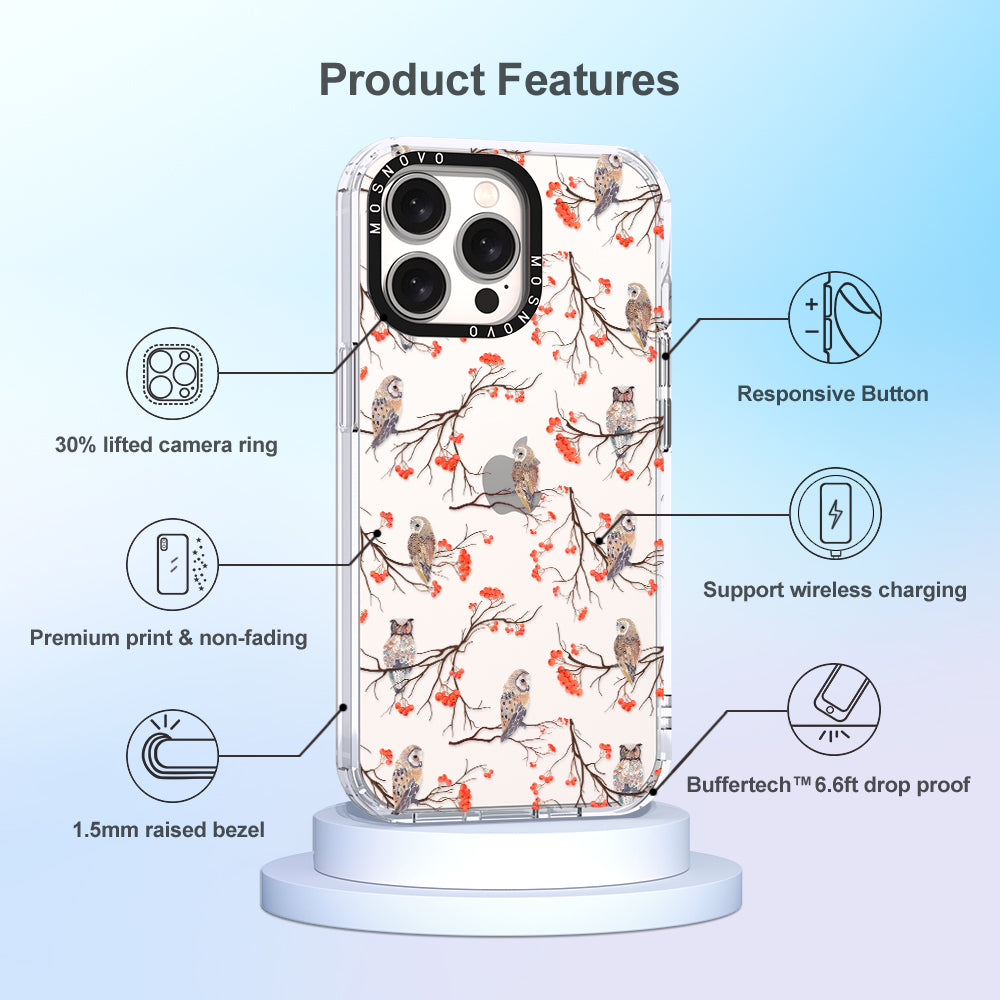 Owl Phone Case - iPhone 15 Pro Max Case - MOSNOVO