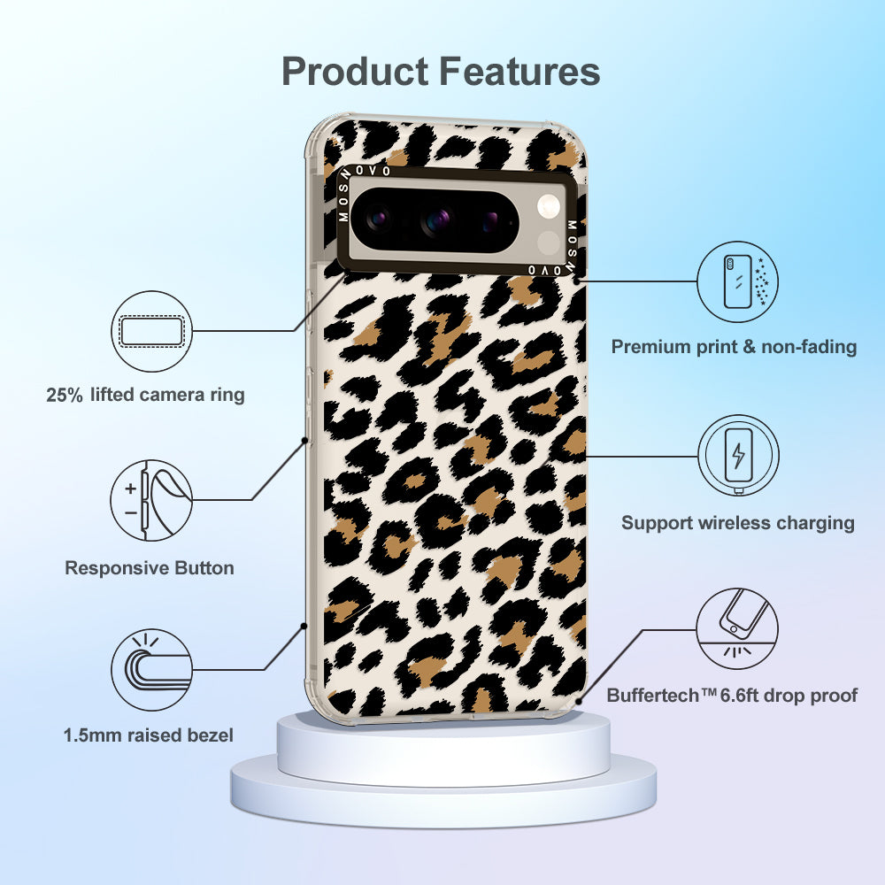 Leopard Print Phone Case - Google Pixel 8 Pro Case - MOSNOVO