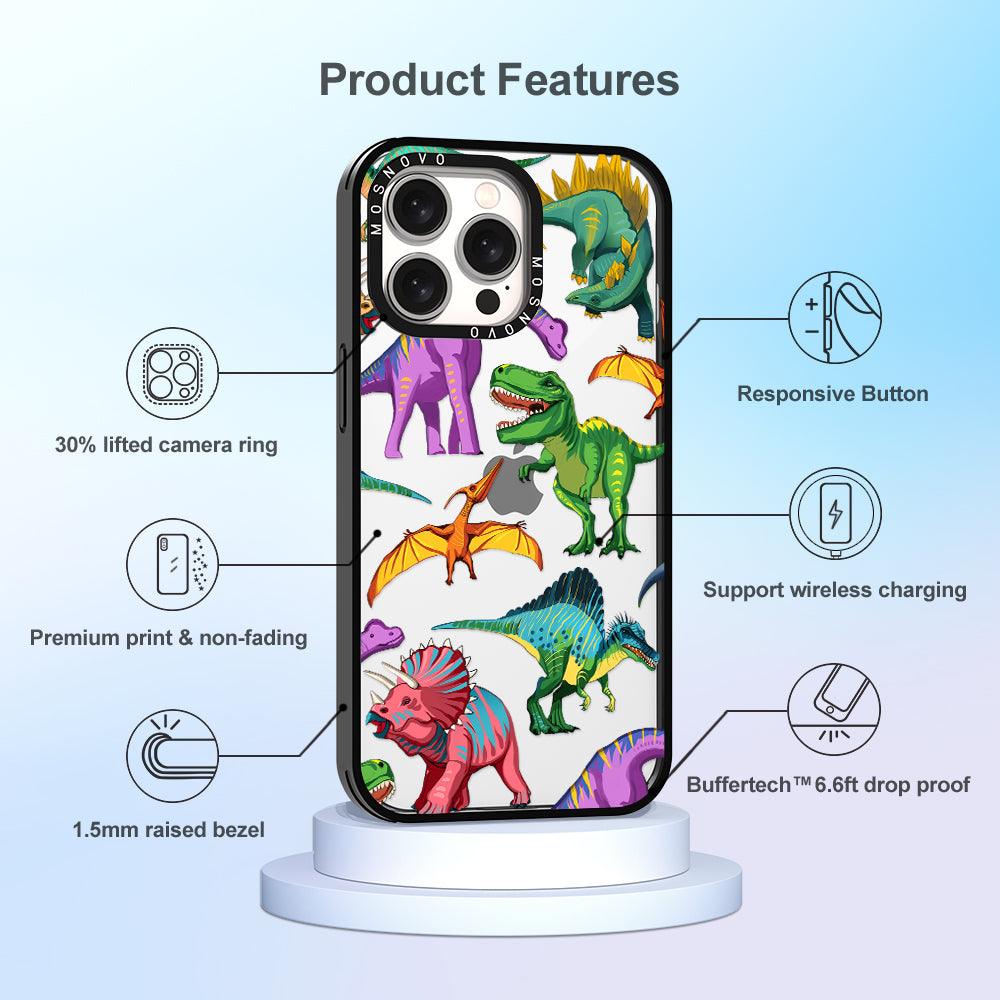 Dinosaur World Phone Case - iPhone 15 Pro Max Case - MOSNOVO