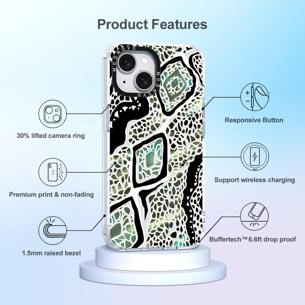 Jade Snake Phone Case - iPhone 15 Case - MOSNOVO