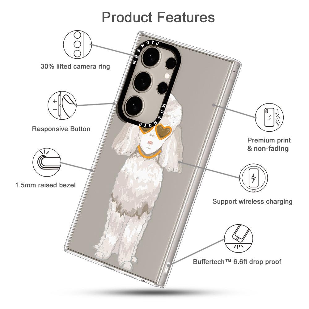 Elegant Poodle Phone Case - Samsung Galaxy S24 Ultra Case - MOSNOVO