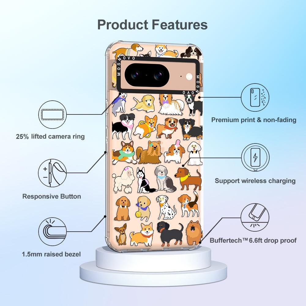 Cute Puppy Phone Case - Google Pixel 8 Case - MOSNOVO