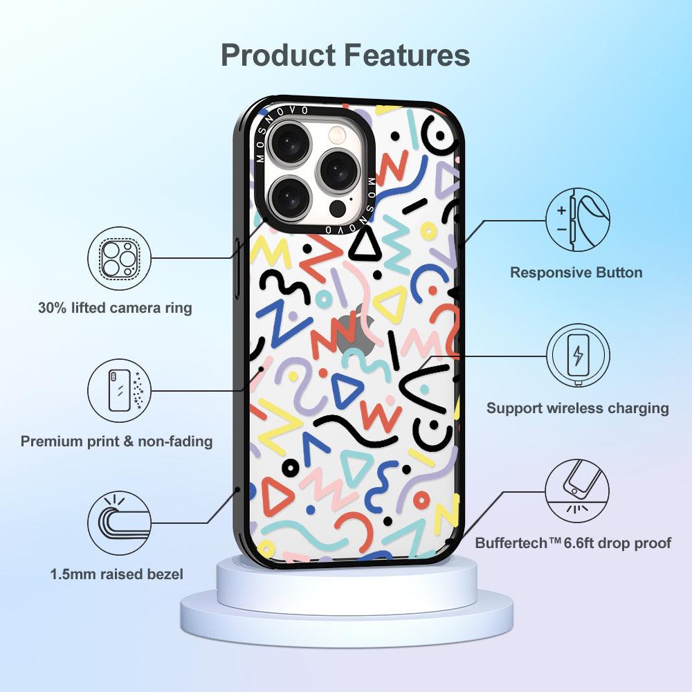 Doodle Art Phone Case - iPhone 15 Pro Max Case - MOSNOVO